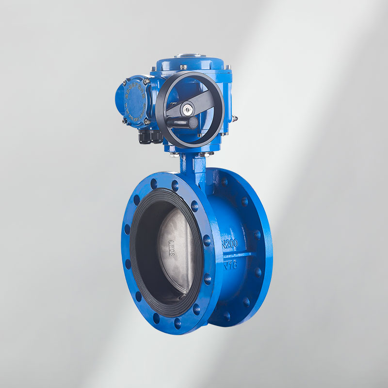法蘭中心板式蝶閥(電動(dòng))